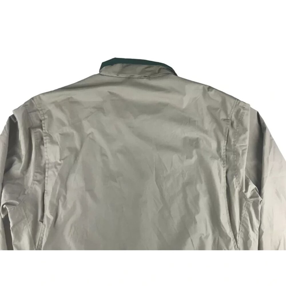 Members Only Mens Beige Lined Lining Pockets Full Zip‎ Windbreaker Jacket Size L - Picture 14 of 16
